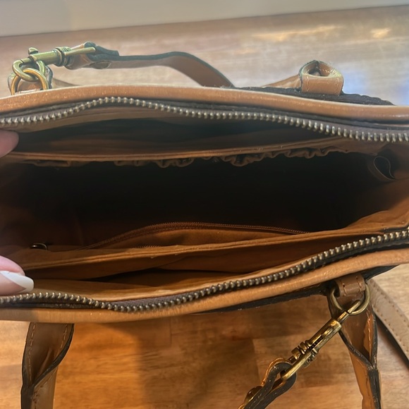 Patricia Nash western embossed leather satchel - Picture 5 of 8